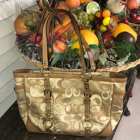 Coach Handbags - SOLD Authentic Coach Signature Optic Tote